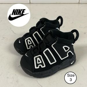 Nike Air Uptempo PS Black DA8575-002 Toddler Size 3C